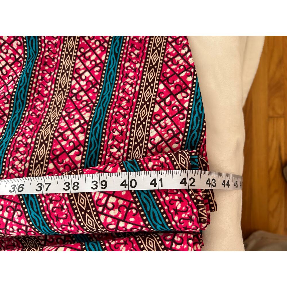Mae Otti Dress Womens 2XL African Print Knee Length V Neck Back Zip XC Fast Ship - Picture 11 of 12